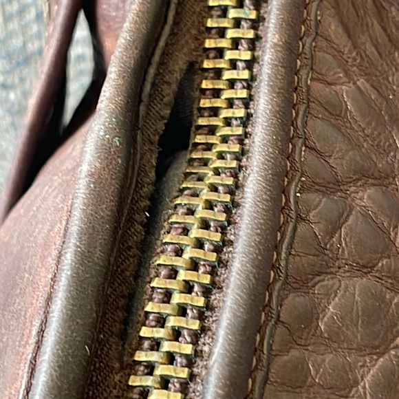 Coach Bleeker Vintage Brown Leather Bucket Crossbody Bag - Picture 11 of 16